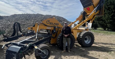 Rock Picker at Central Injection Agri