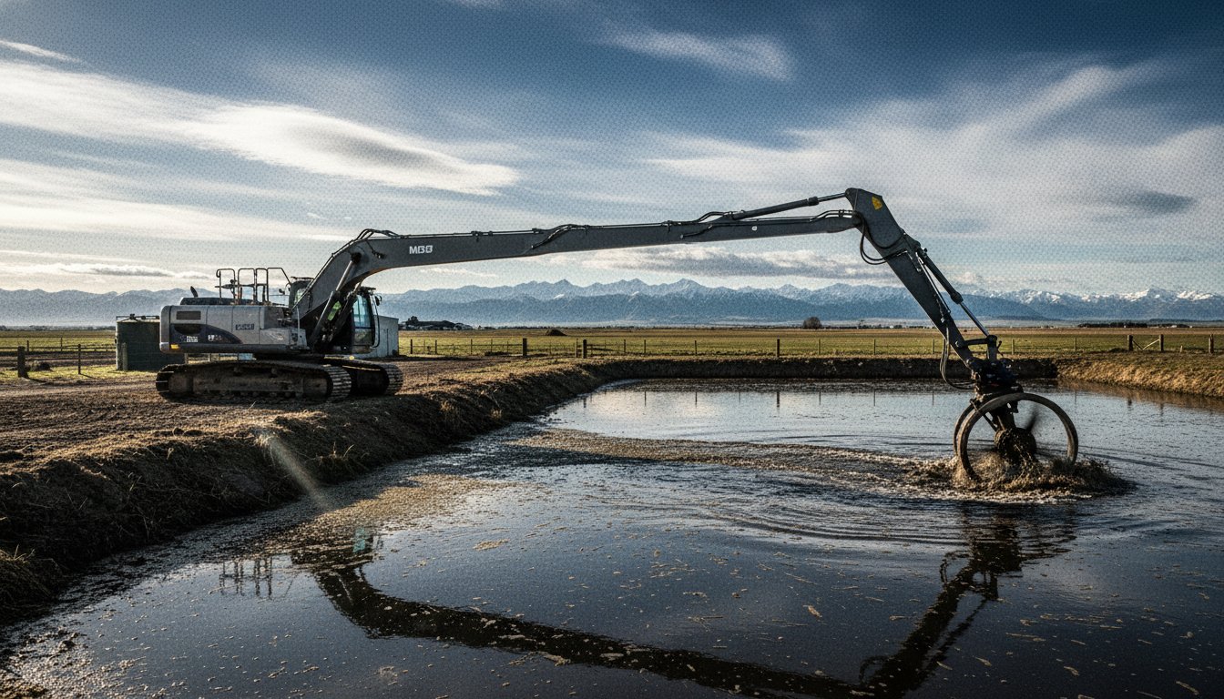 Effluent Pond Stirring in Ashburton: Maximising Nutrient Value for Mid Canterbury Farms